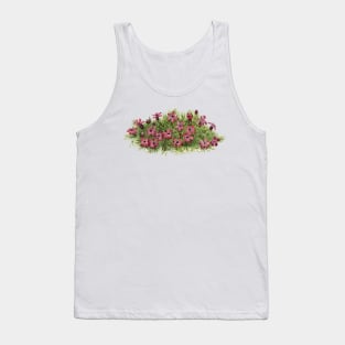 pink flowers, Moss Campion Tank Top